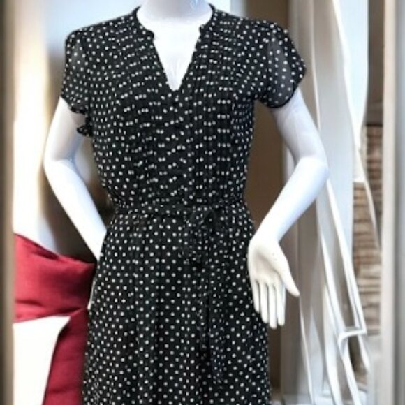 JBS - Petite Black Polka Dot Dress - Picture 1 of 4
